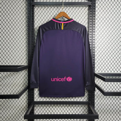 Maillot Retro Long Sleeve S-XXL Manches Longues FC Barcelone 2016-2017
