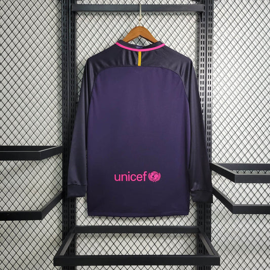 Maillot Retro Long Sleeve S-XXL Manches Longues FC Barcelone 2016-2017