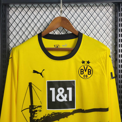 Maillot Domicile Manche Longue Borussia Dortmund 2023-2024
