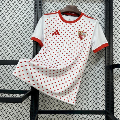 Maillot Pre-Match White&amp;Red FC Seville 2025-2026
