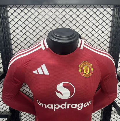 Maillot Domicile Player Manche Longue Manchester United 2024-2025