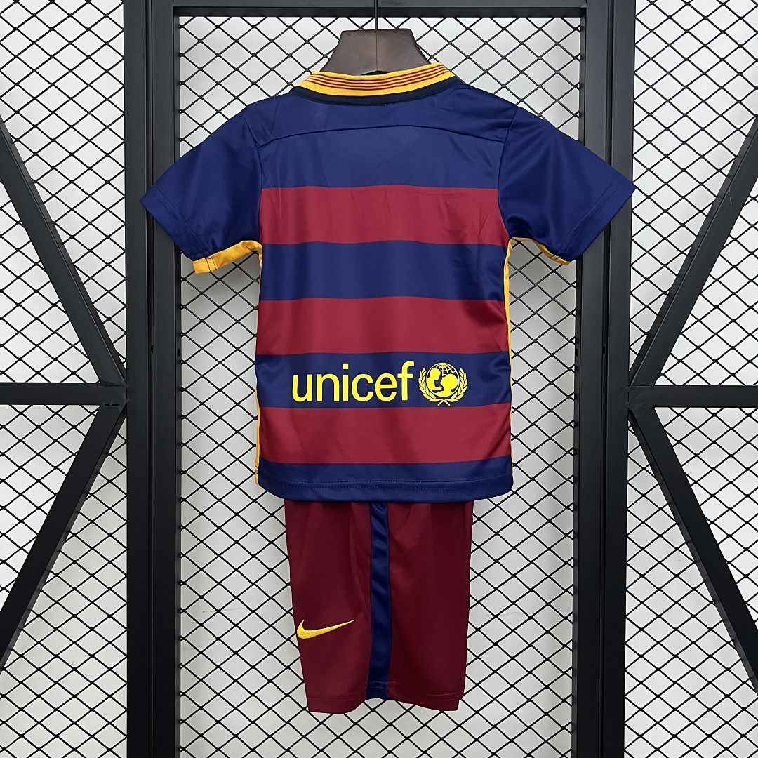 Ensemble FC Barcelone Domicile Retro Sport Enfant 2015-2016