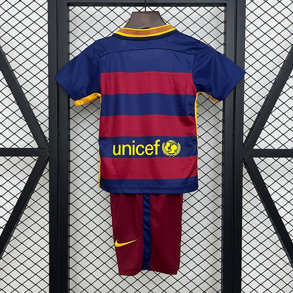 Ensemble FC Barcelone Domicile Retro Sport Enfant 2015-2016