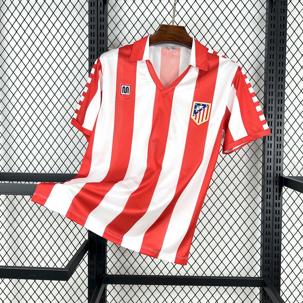 Maillot Domicile Retro Vintage Atletico Madrid 2082-2083