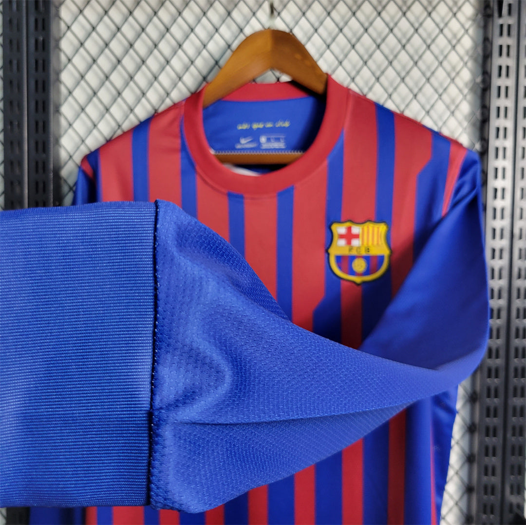 Maillot Domicile Long Sleeve Manches Longues FC Barcelone 2011-2012