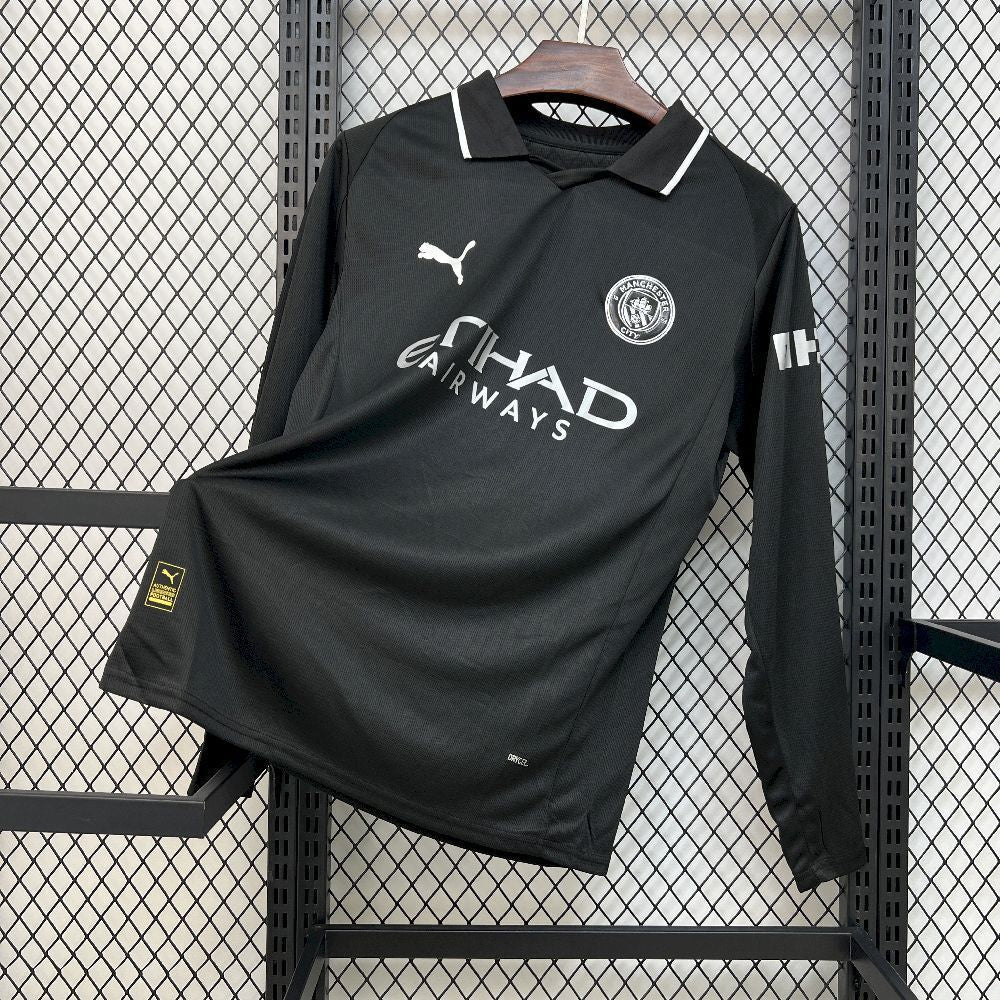 Maillot Exterieur Manche Longue Manchester City 2025-2026