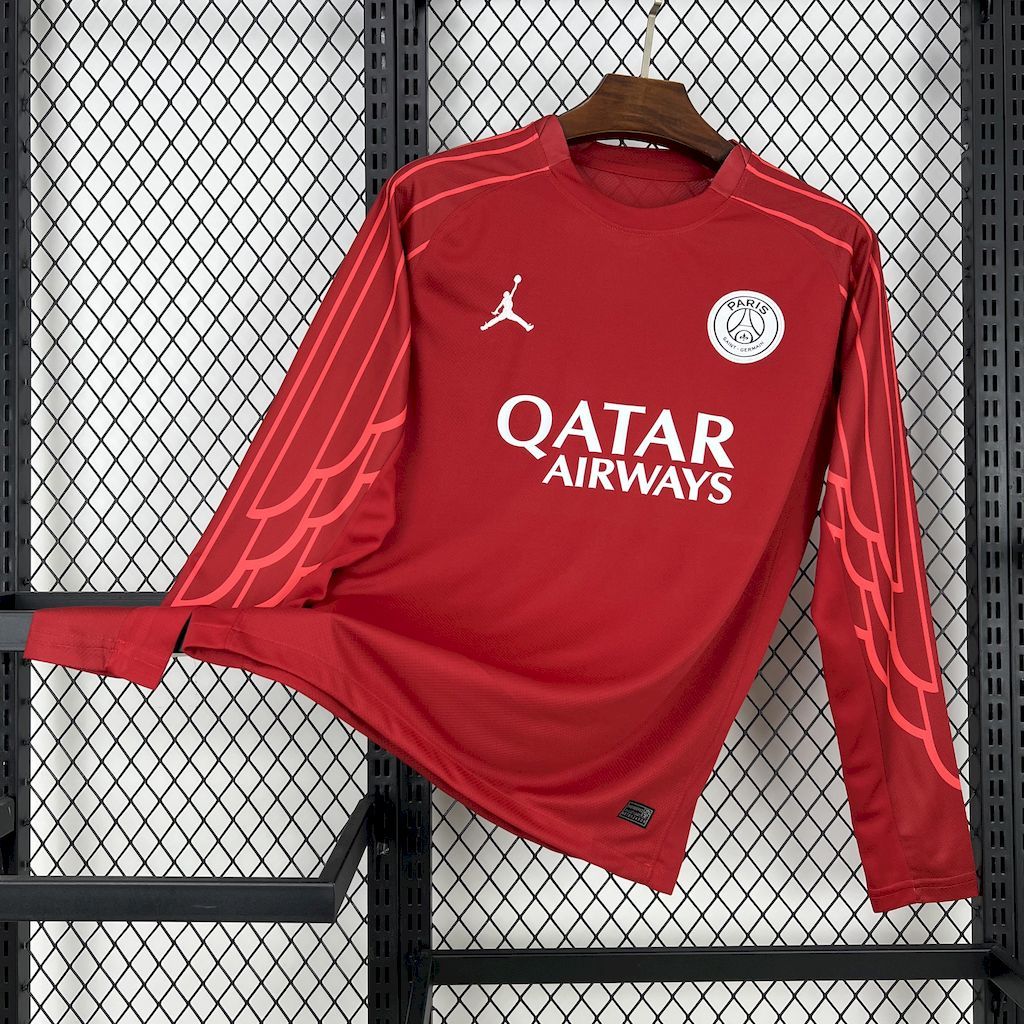 Maillot Gardien Red Long Sleeve Manches Longues PSG 2025-2026