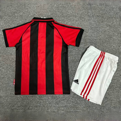 Ensemble AC Milan Domicile Retro Enfant 1998-1999