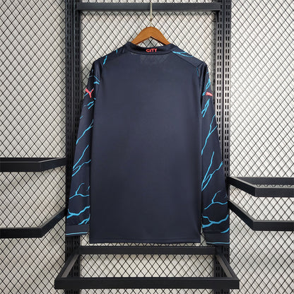 Maillot Exterieur Manche Longue Manchester City 2023-2024