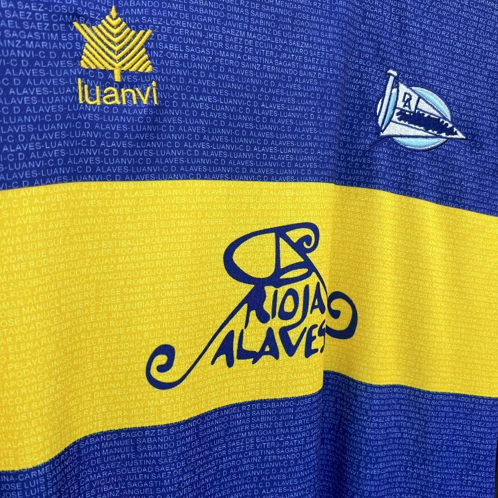 Maillot Deportivo Retro Champions League Alaves 2000-2001