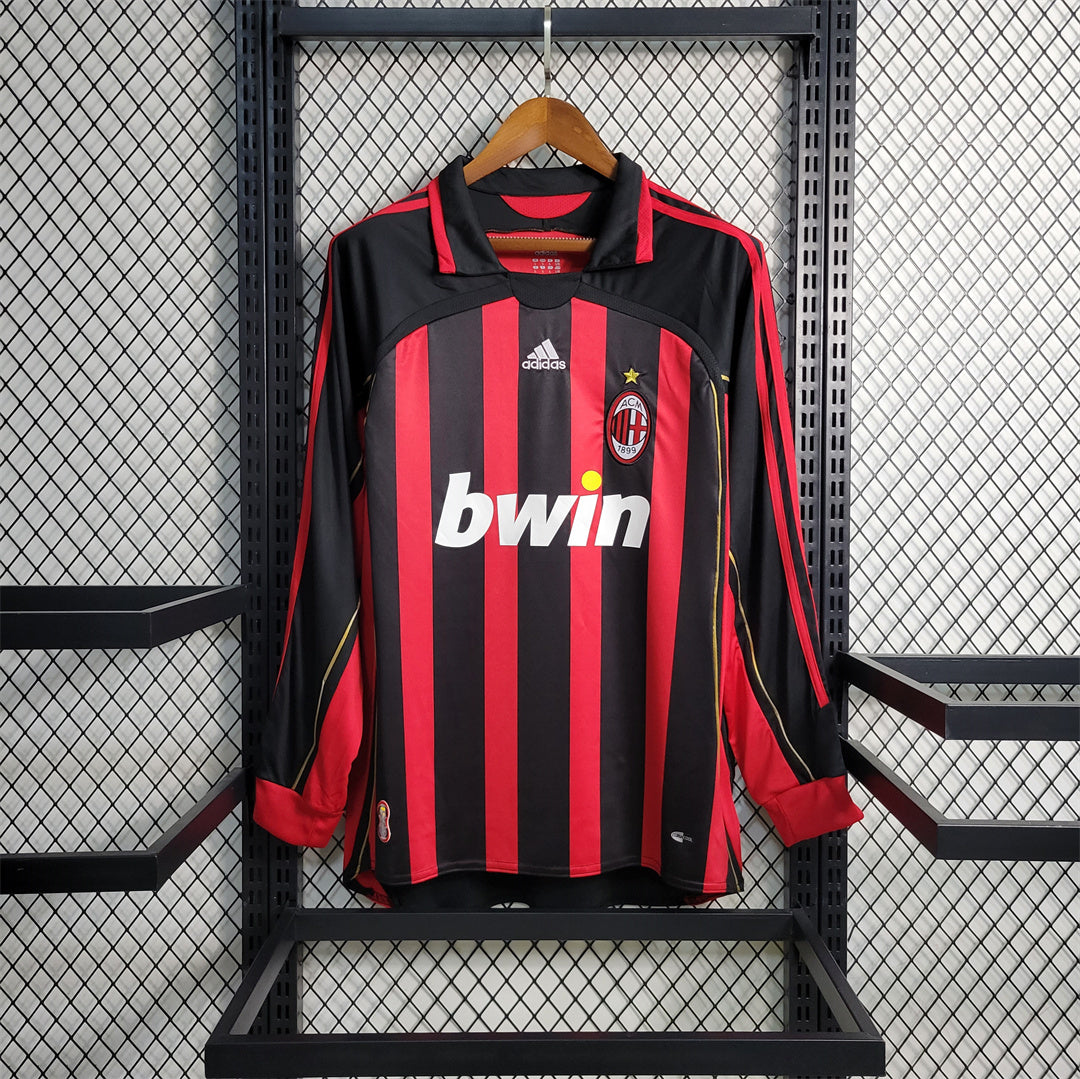 Maillot Domicile Retro Manche Longue AC Milan 2006-2007