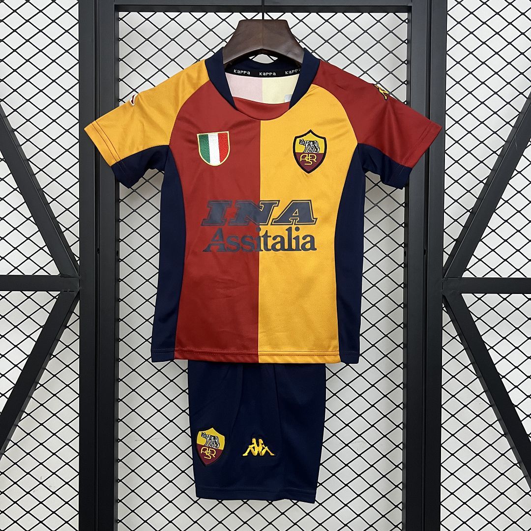 Ensemble AS Roma Domicile Retro Enfant 2001-2002
