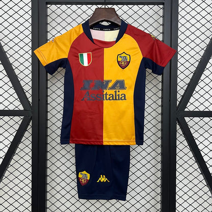 Ensemble AS Roma Domicile Retro Enfant 2001-2002