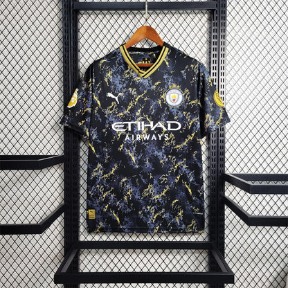Maillot Edition Spéciale Noir Or Manchester City 2023-2024