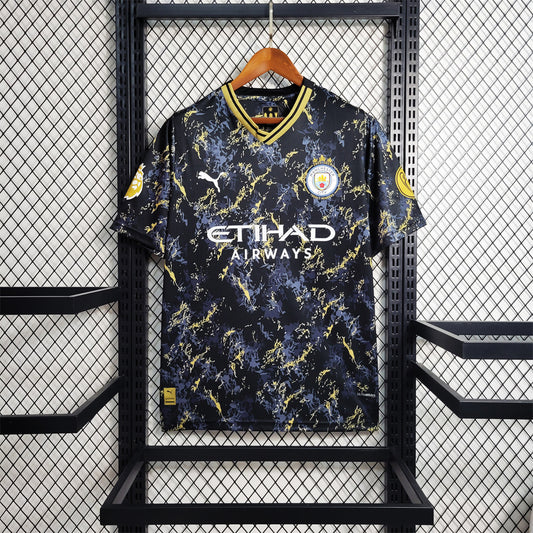Maillot Edition Spéciale Noir Or Manchester City 2023-2024