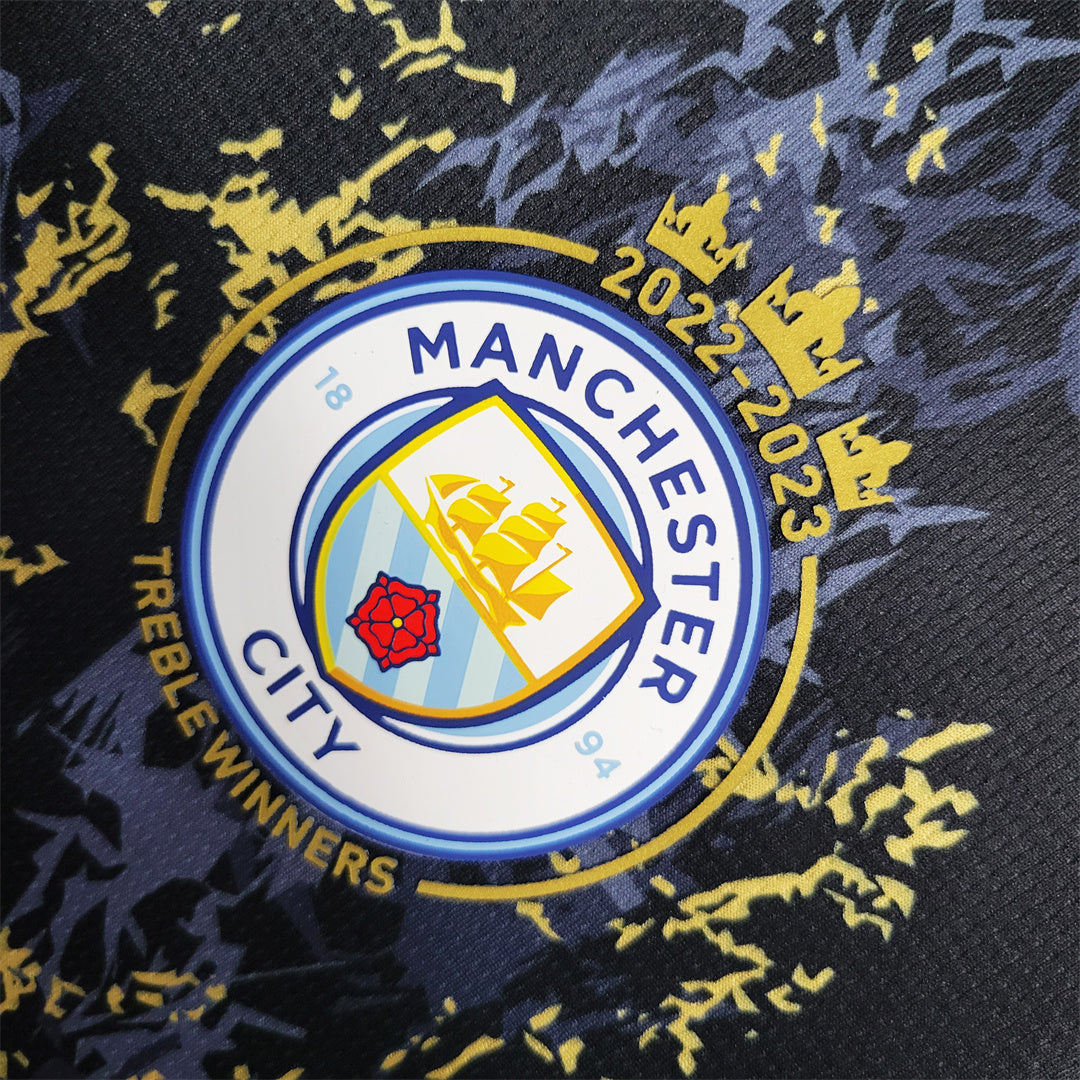 Maillot Edition Spéciale Noir Or Manchester City 2023-2024
