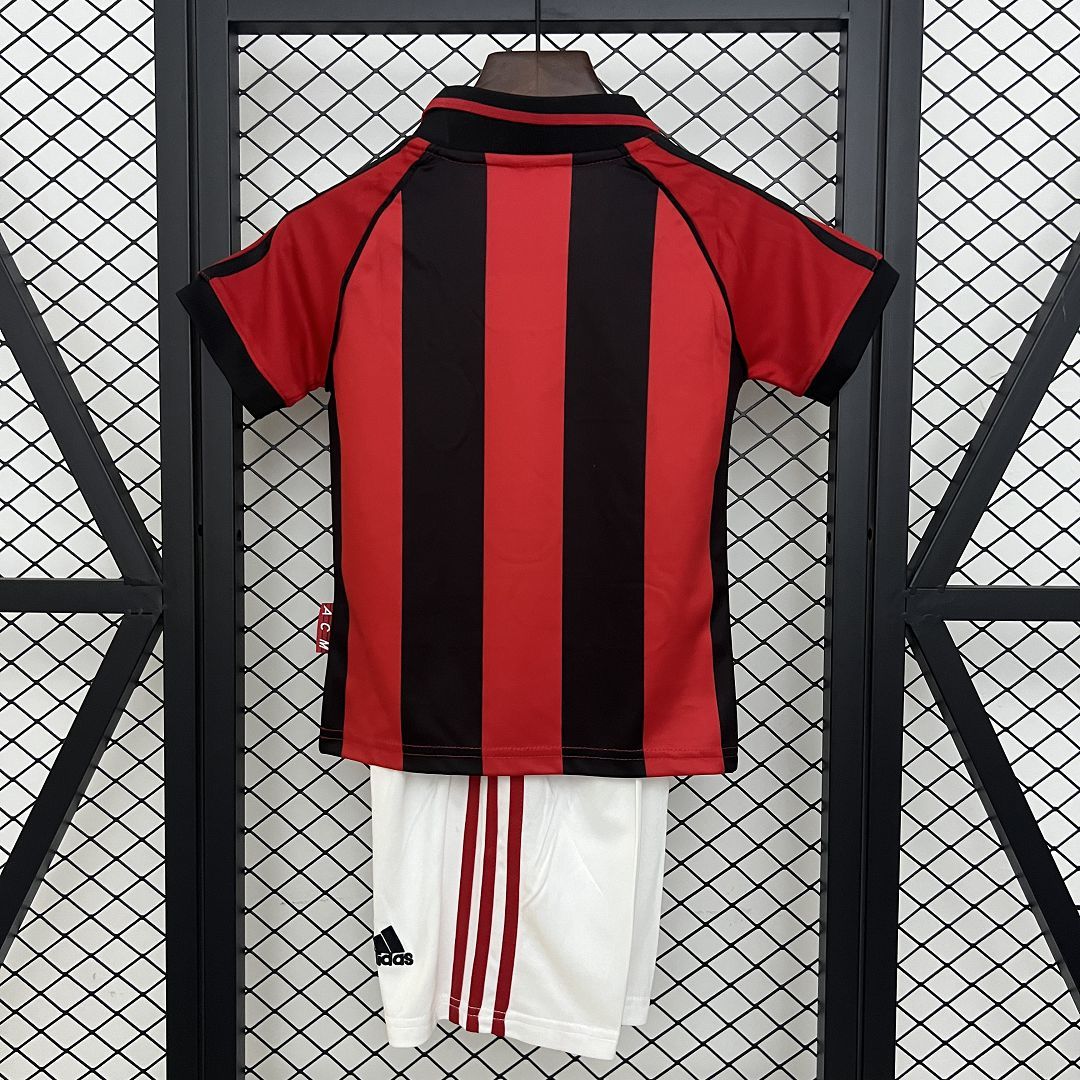 Ensemble AC Milan Domicile Retro Enfant 1998-1999