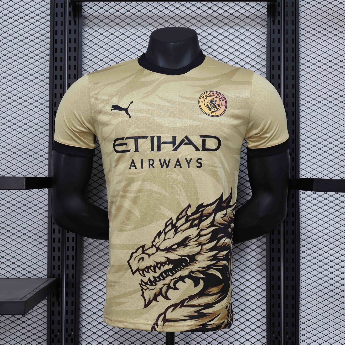 Maillot Edition Spéciale Dore Dragon Player Manchester City 2024-2025