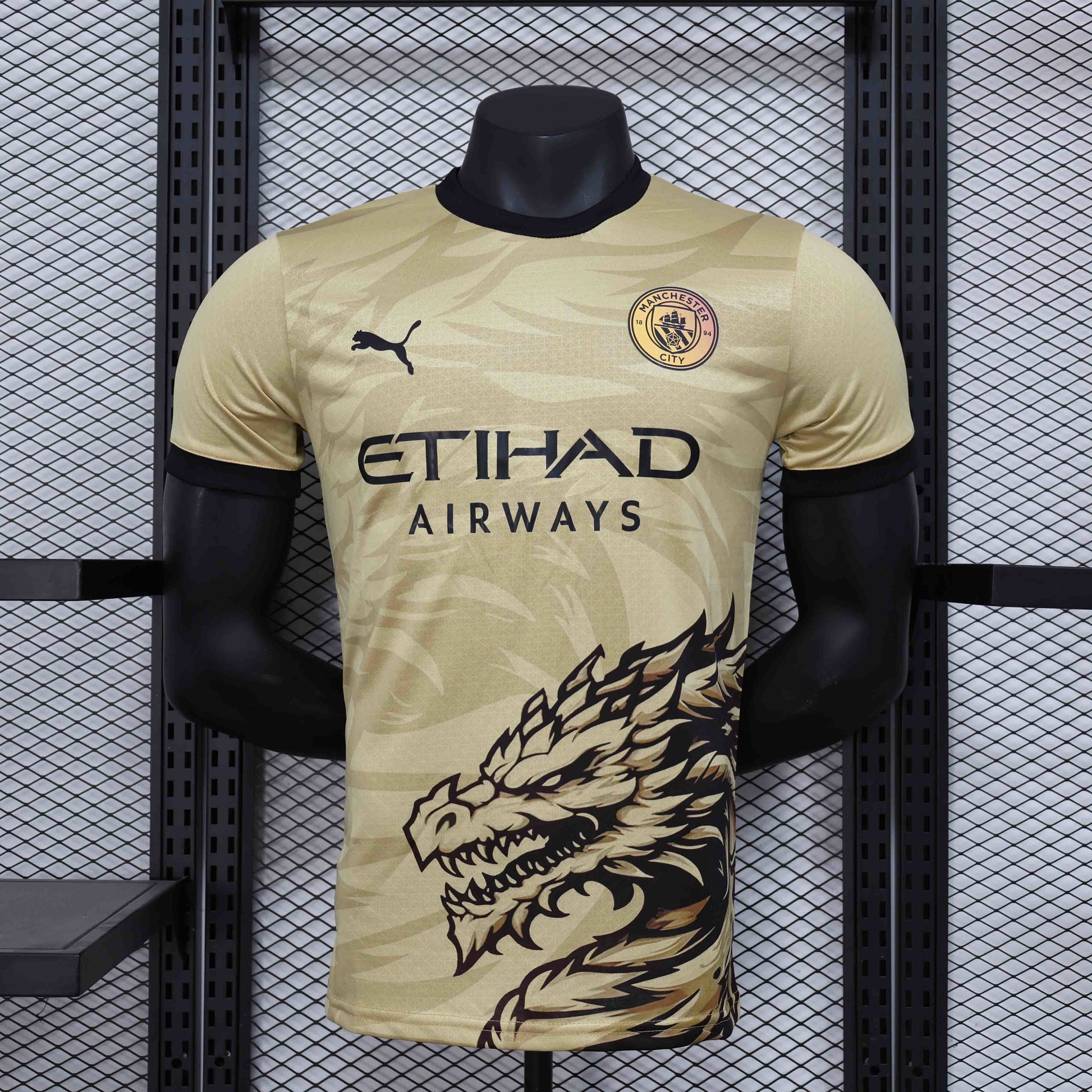 Maillot Edition Spéciale Dore Dragon Player Manchester City 2024-2025