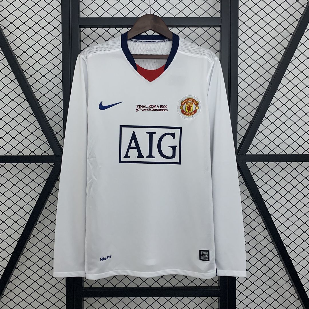 Maillot Exterieur Retro Manche Longue Manchester United 2008-2009
