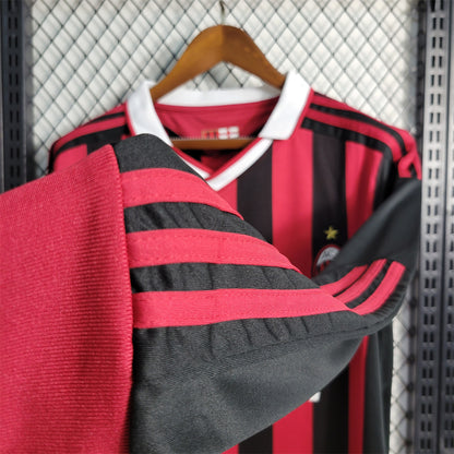 Maillot Domicile Retro Manche Longue AC Milan 2009-2010