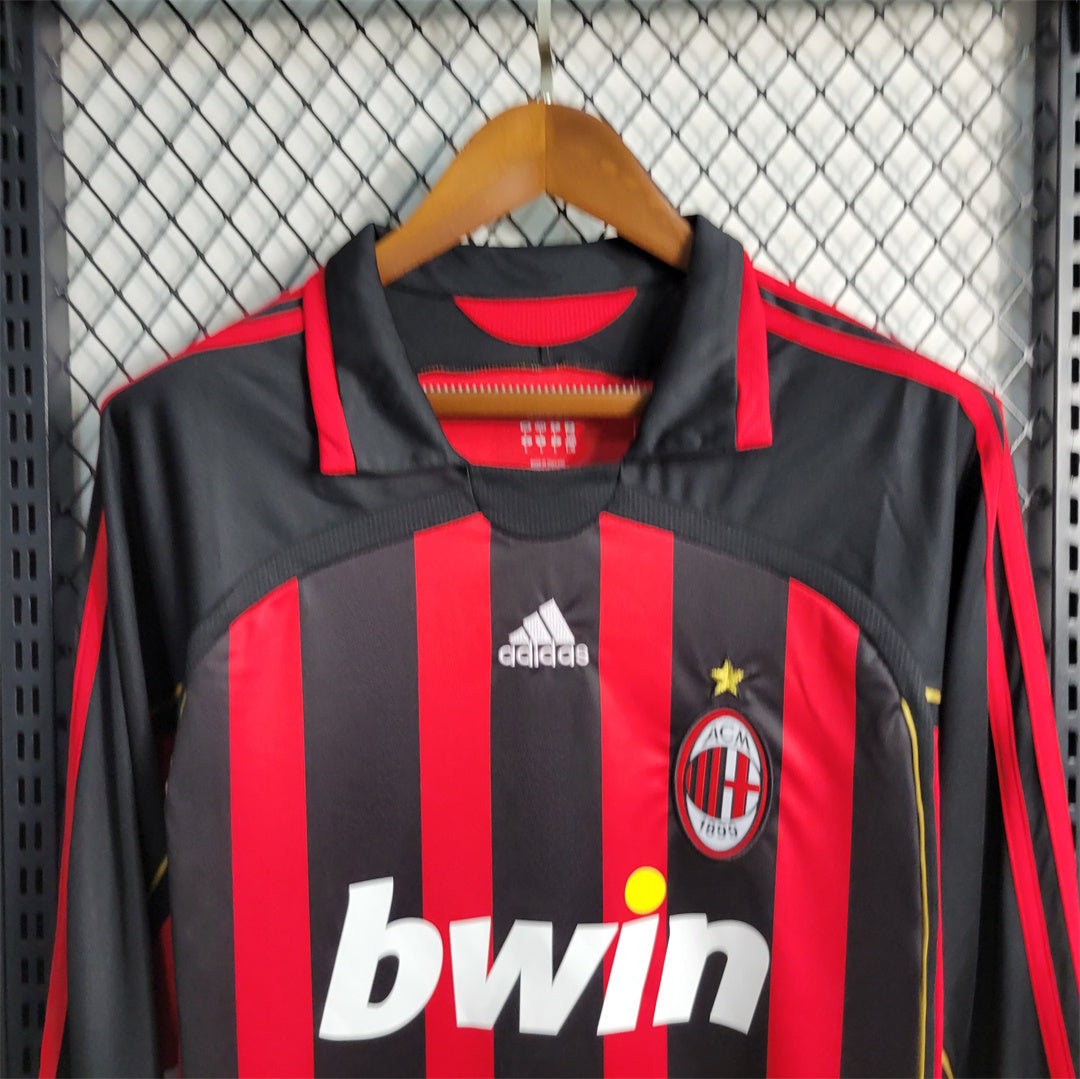 Maillot Domicile Retro Manche Longue AC Milan 2006-2007