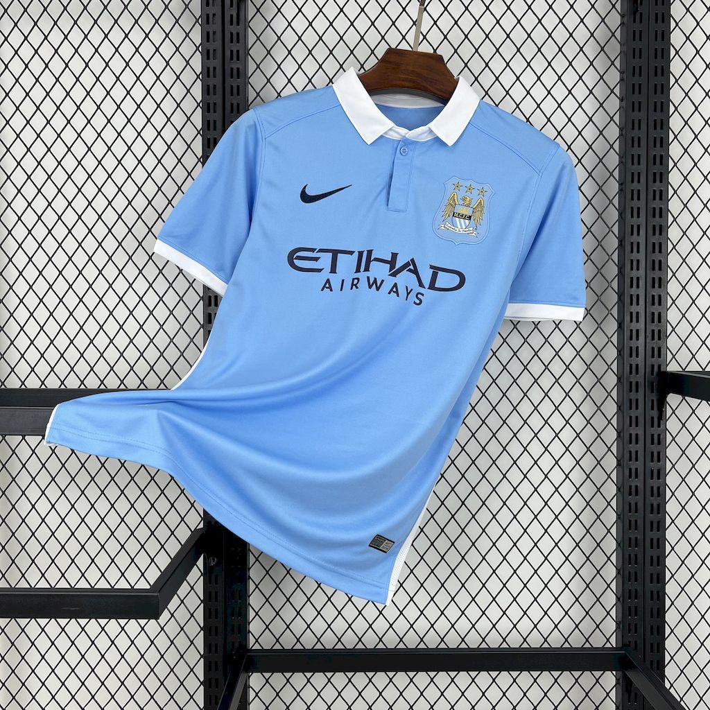 Maillot Domicile Retro Manchester City 2015-2016