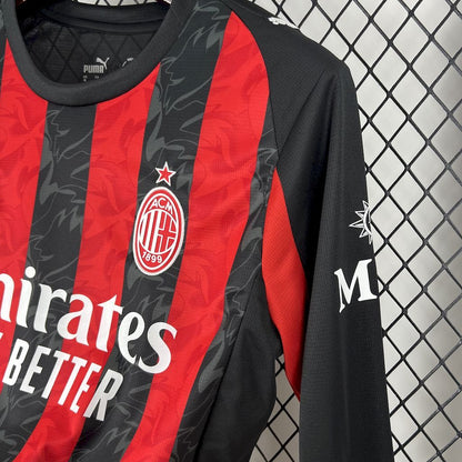 Maillot Domicile Manche Longue AC Milan 2025-2026