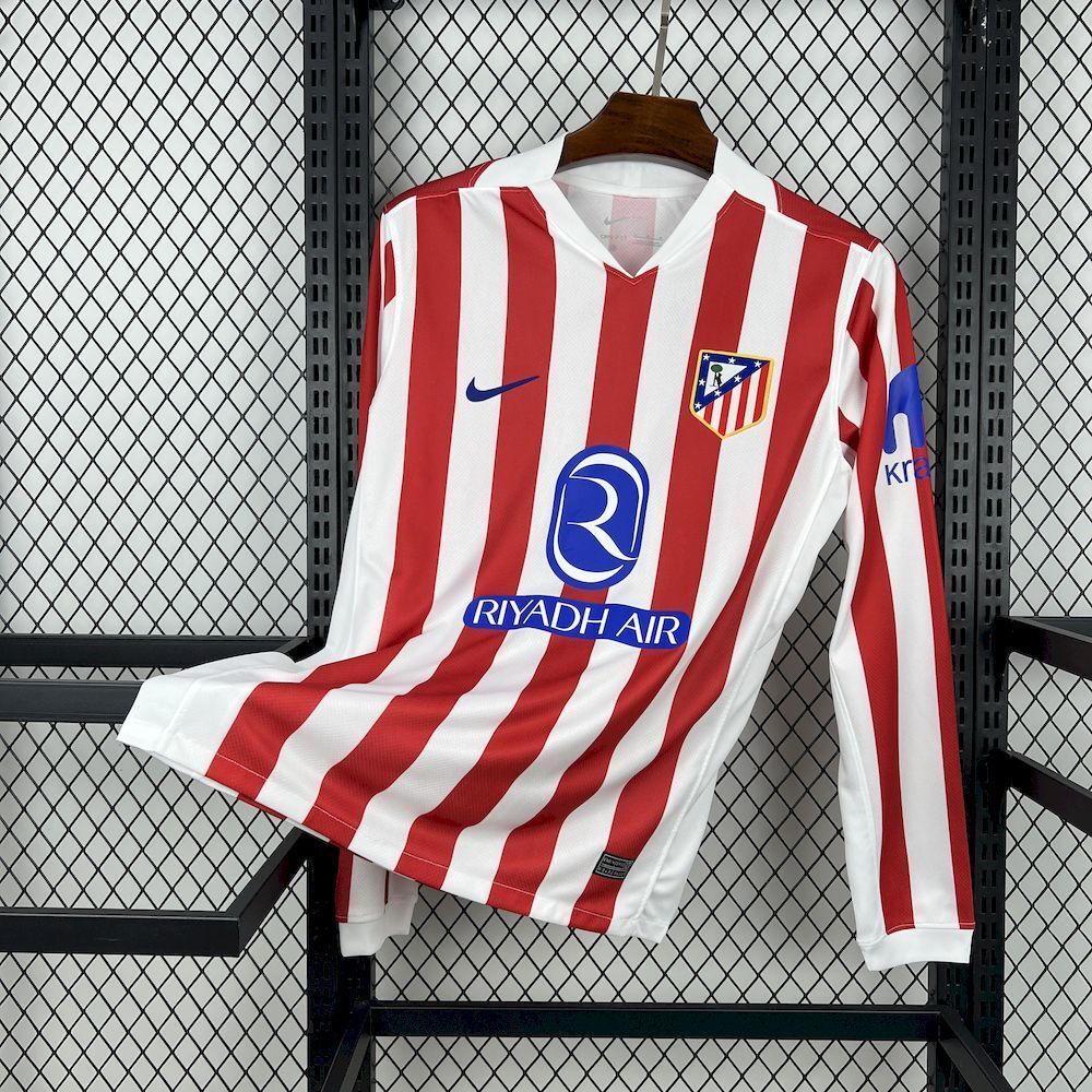 Maillot Domicile Long Sleeve Manches Longues Atletico Madrid 2025-2026