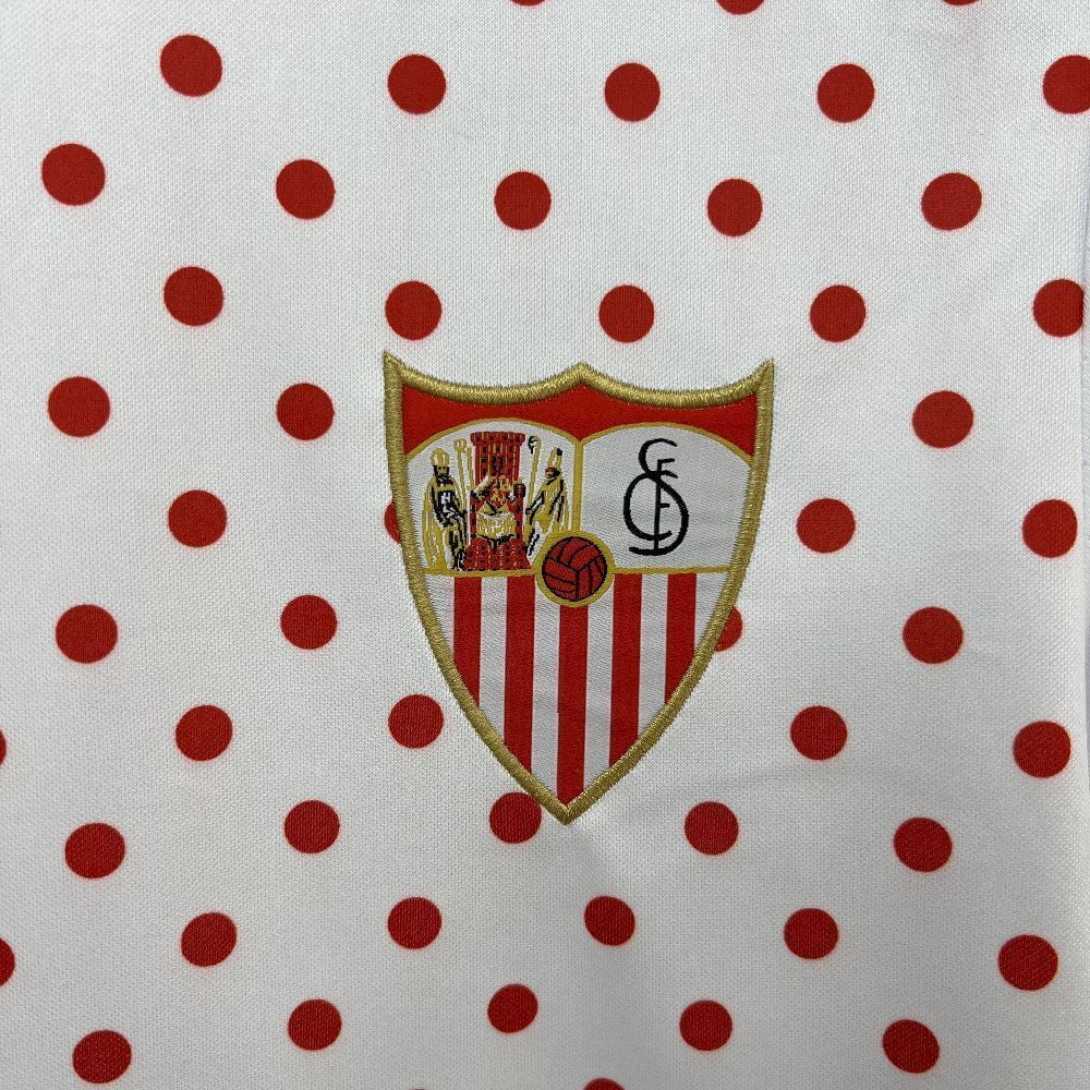 Maillot Pre-Match White&amp;Red FC Seville 2025-2026